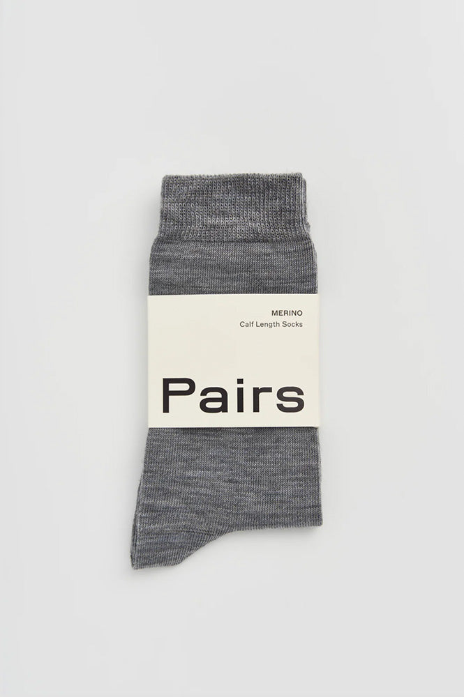 Pairs Golden Grey Merino Socks - The Mercantile London