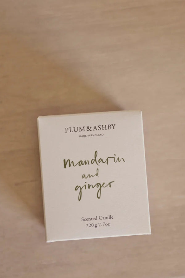 Plum & Ashby Mandarin & Ginger Candle - The Mercantile London