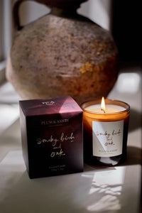 Plum & Ashby Smoky Birch & Oak Candle - The Mercantile London