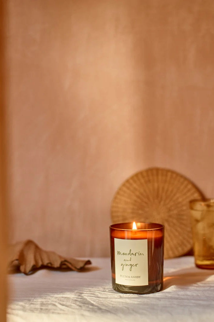 Plum & Ashby Mandarin & Ginger Candle - The Mercantile London