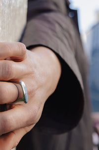 Nordic Muse Silver Raised Fluid Ring - The Mercantile London
