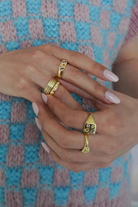 JJ Disco Signet Ring - The Mercantile London