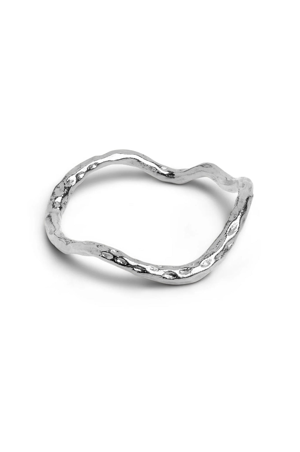 AW23 Enamel Copenhagen Sway Ring in Silver - The Mercantile London