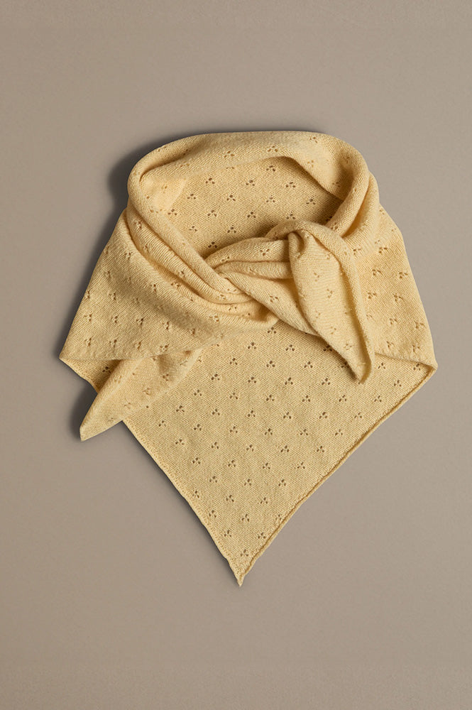Rove Buttermilk Pointelle Neckerchief - The Mercantile London
