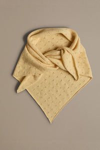 Rove Buttermilk Pointelle Neckerchief - The Mercantile London