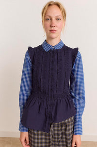 Damson Madder Leighton Ruffle Blouse