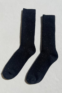 Le Bon Shoppe Snow Black Socks - The Mercantile London
