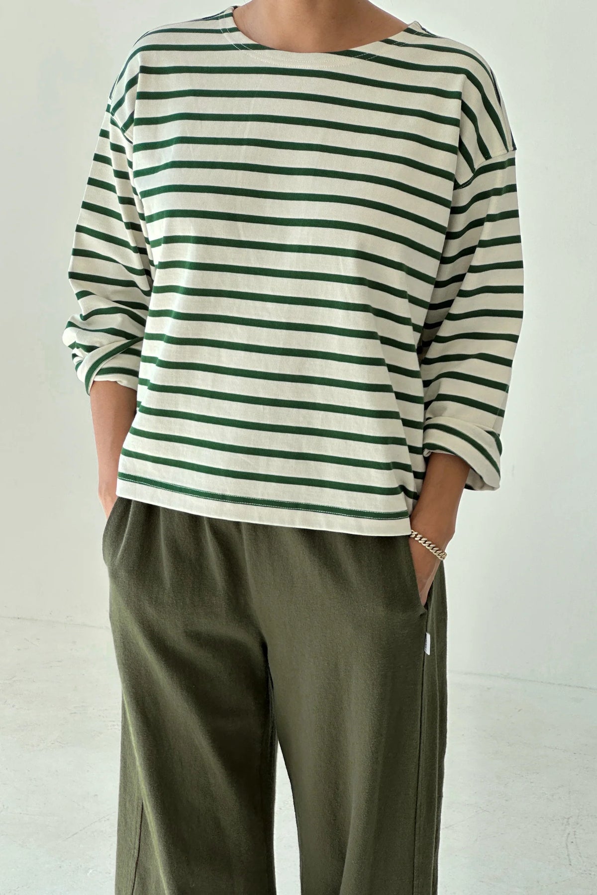 Le Bon Shoppe Pine Stripe Sailor Top - The Mercantile London
