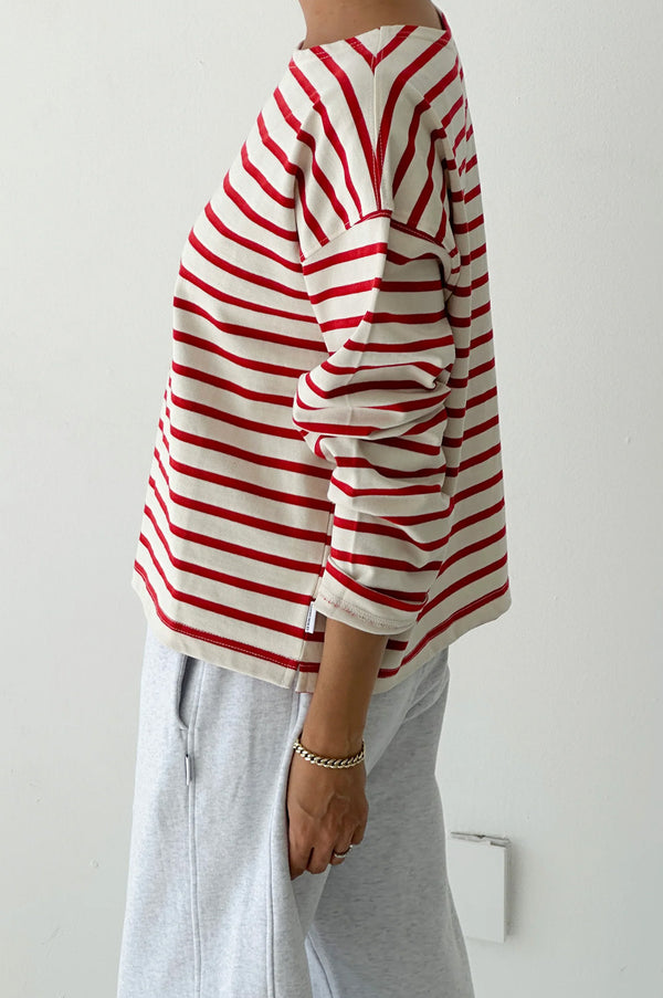 Le Bon Shoppe Red Stripe Sailor Top - The Mercantile London