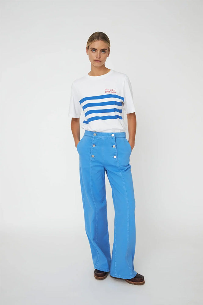 Stella Nova Blue Coral Sailor Pants - The Mercantile London