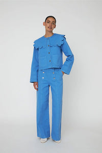 Stella Nova Coral Blue Sailor Jacket - The Mercantile London