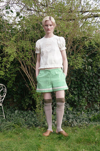 Damson Madder Mabel Vintage White Lace Blouse - The Mercantile London