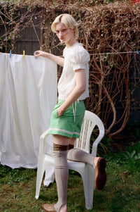 Damson Madder Mabel Vintage White Lace Blouse - The Mercantile London