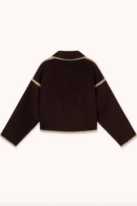 The Tiny Big Sister Embroidered Horses Short Coat