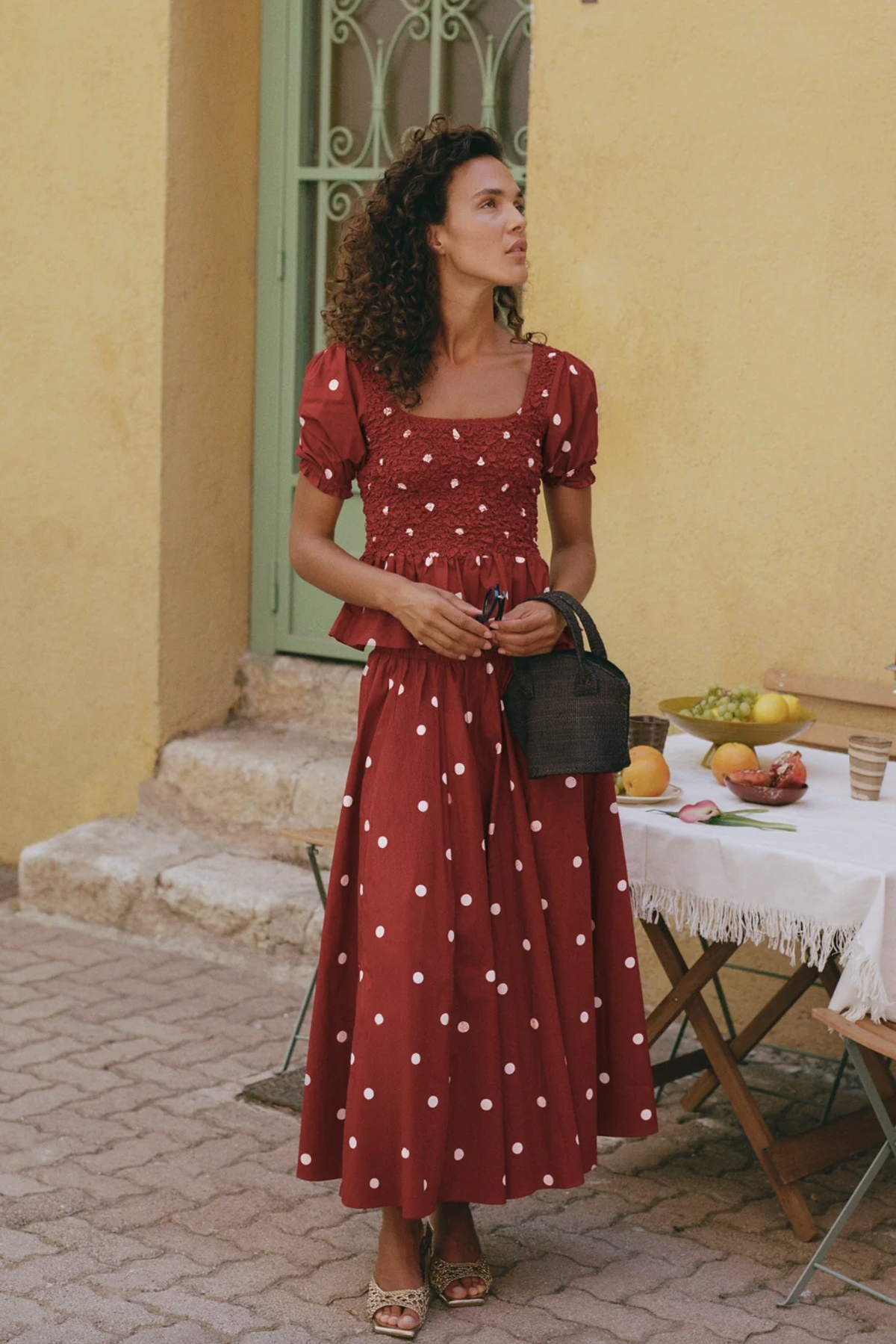 Steele Maja Ruby Polka Skirt