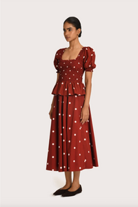 Steele Lola Ruby Polka Blouse