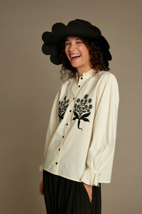 Daydress Flower Black Twill Hat