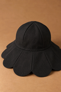 Daydress Flower Black Twill Hat