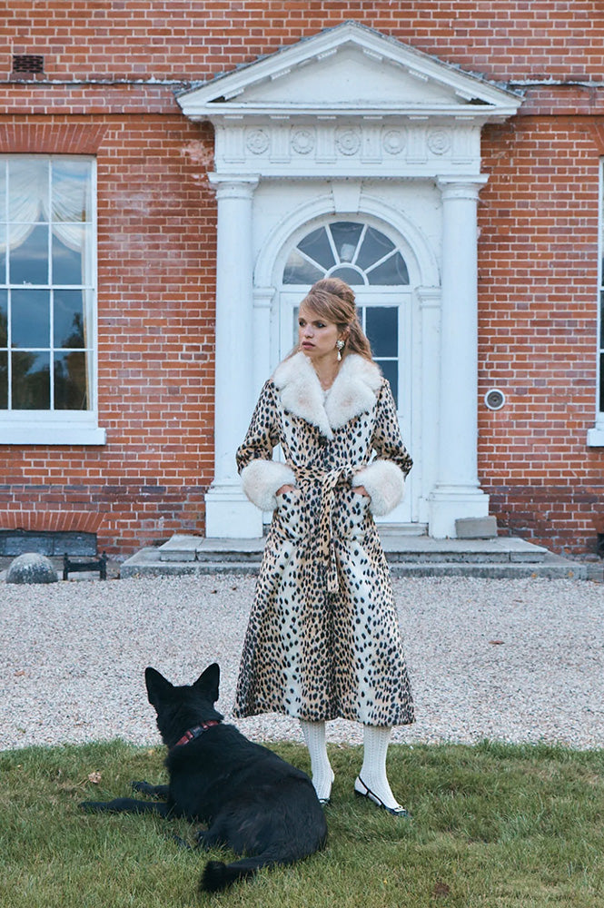 Queens of Archive Pricilla Leopard Print Coat