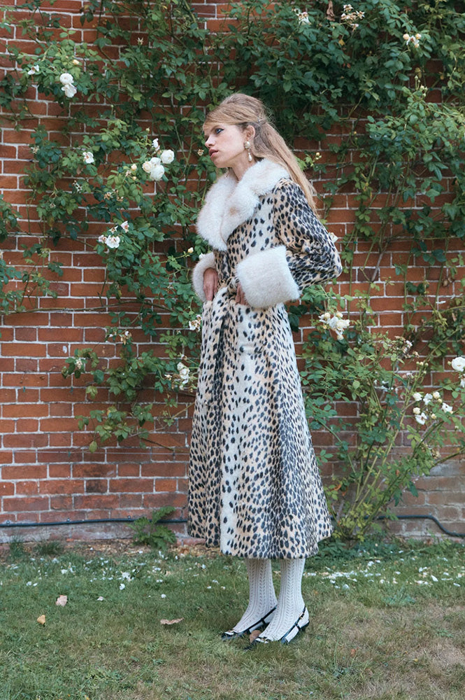 Queens of Archive Pricilla Leopard Print Coat