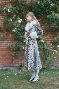 Queens of Archive Pricilla Leopard Print Coat