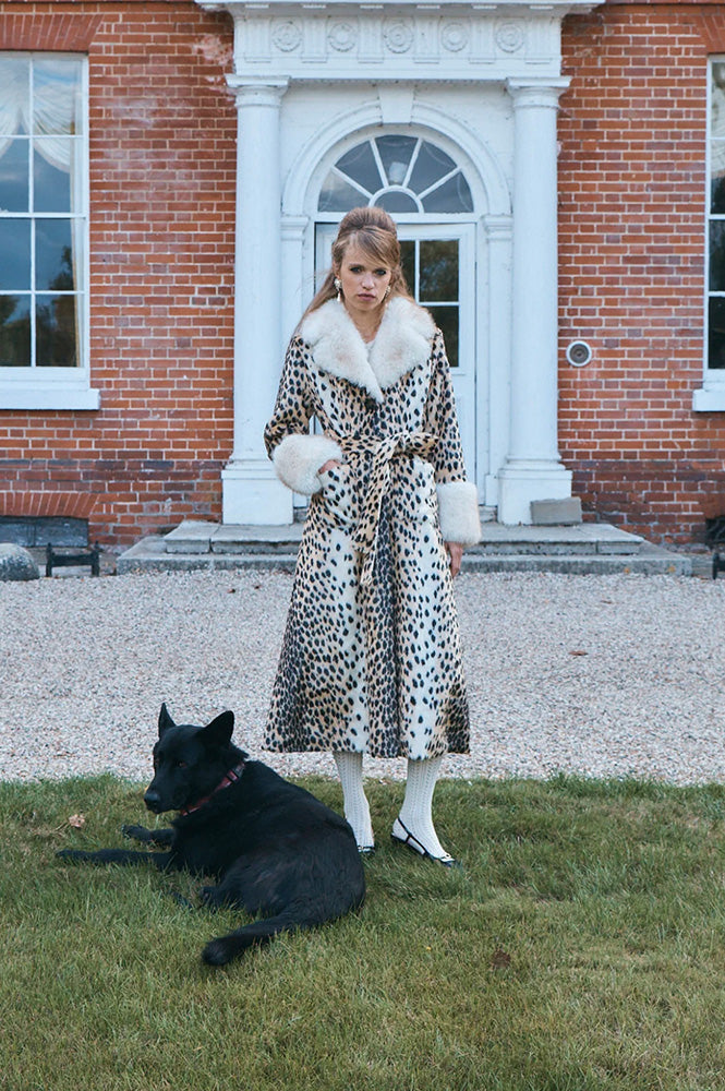 Queens of Archive Pricilla Leopard Print Coat