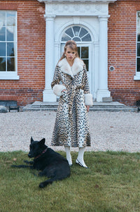 Queens of Archive Pricilla Leopard Print Coat