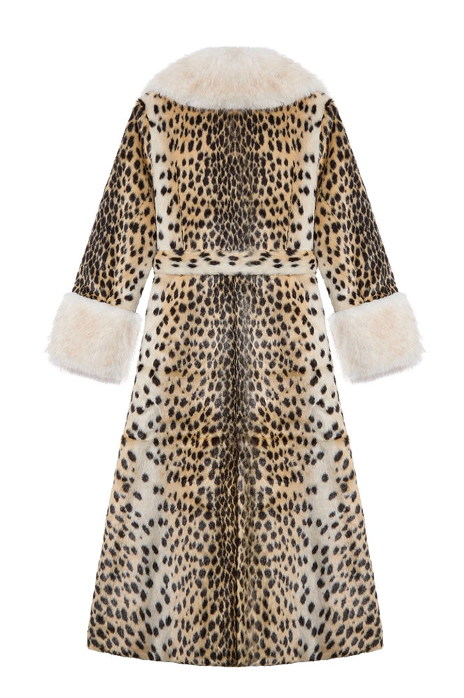 Queens of Archive Pricilla Leopard Print Coat