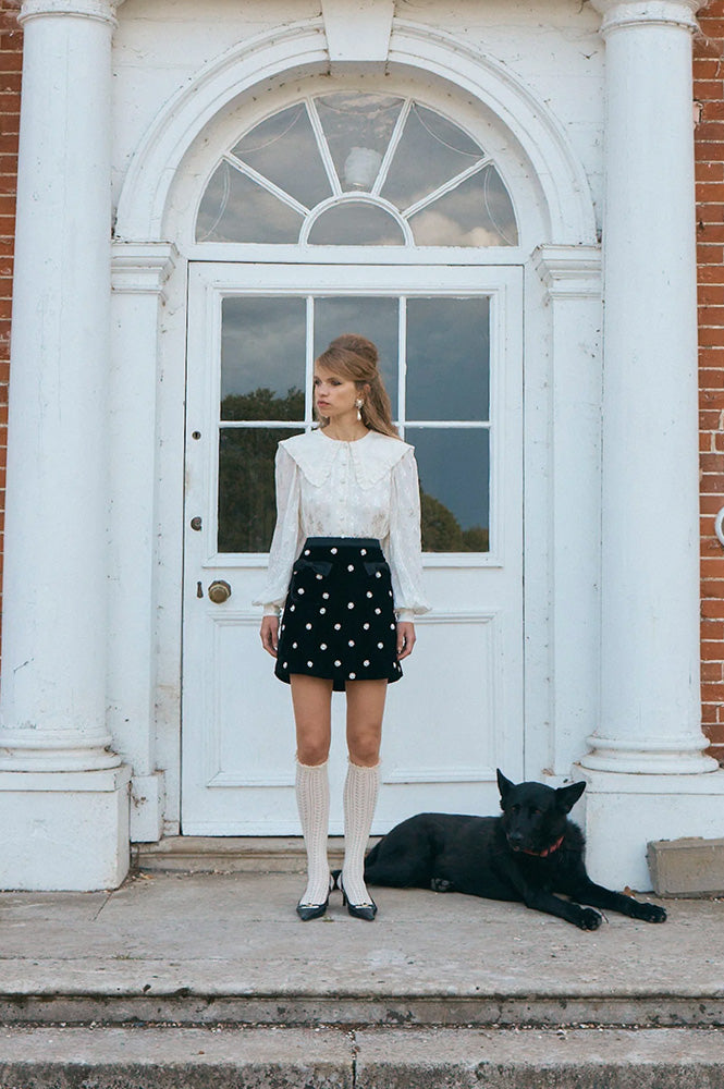 Queens of Archive Rosaline Velvet Skirt
