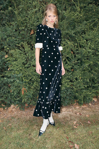 Queens of Archive Milly Black Velvet Dress