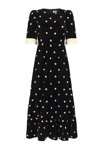 Queens of Archive Milly Black Velvet Dress