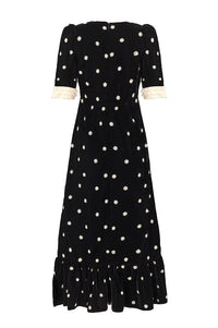 Queens of Archive Milly Black Velvet Dress