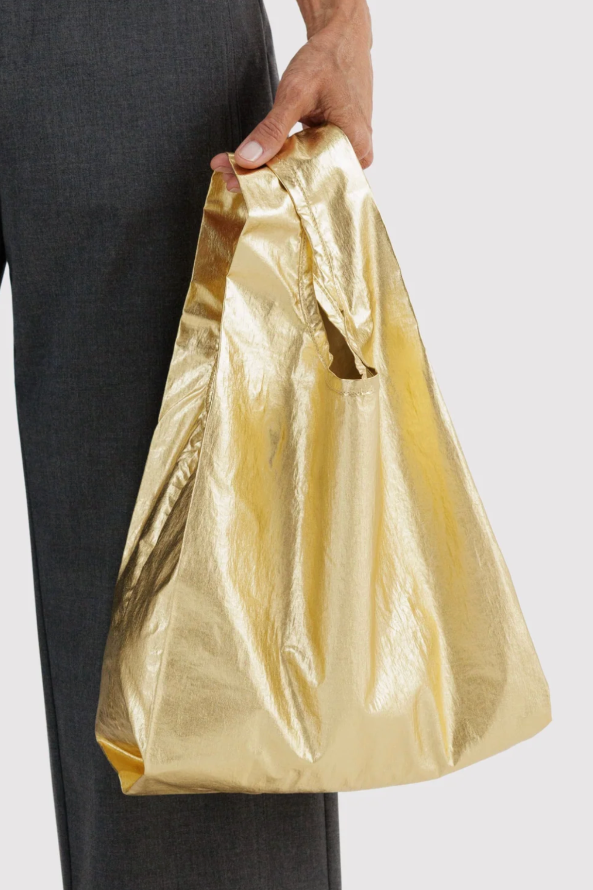 Baggu Baby Gold Metallic Reusable Bag - The Mercantile London
