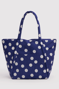 Baggu Navy & Cream Polka Dot Cloud Bag - The Mercantile London