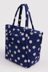 Baggu Navy & Cream Polka Dot Cloud Bag - The Mercantile London
