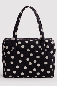 Baggu Black & Cream Polka Dot Cloud Carry On Bag - The Mercantile London