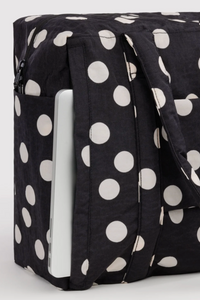 Baggu Black & Cream Polka Dot Cloud Carry On Bag - The Mercantile London
