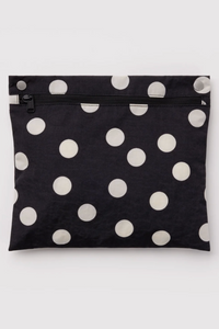 Baggu Black & Cream Polka Dot Cloud Carry On Bag - The Mercantile London