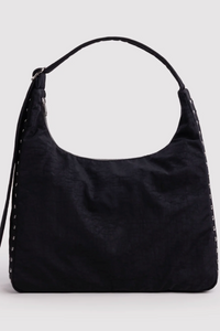 Baggu Black Studded Nylon Shoulder Bag - The Mercantile London