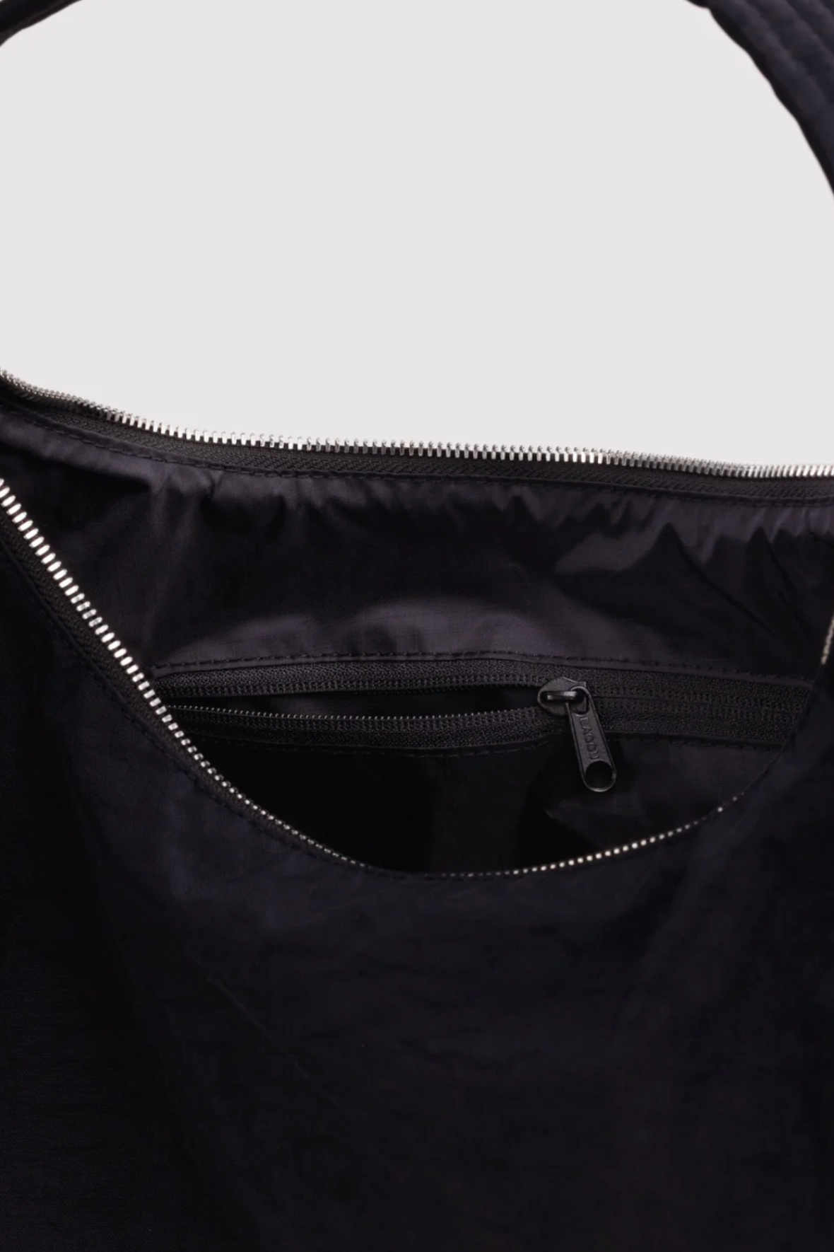 Baggu Black Studded Nylon Shoulder Bag - The Mercantile London