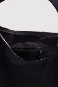 Baggu Black Studded Nylon Shoulder Bag - The Mercantile London