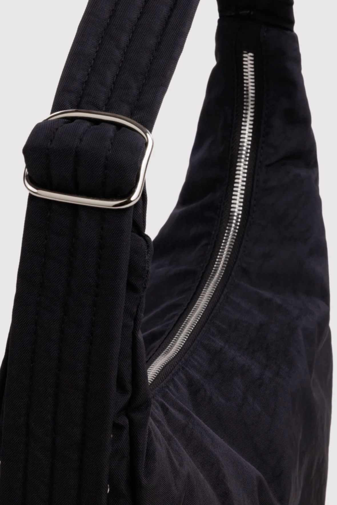 Baggu Black Studded Nylon Shoulder Bag - The Mercantile London