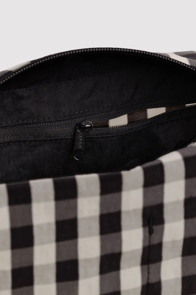 Baggu Black & Cream Gingham Dopp Kit - The Mercantile London