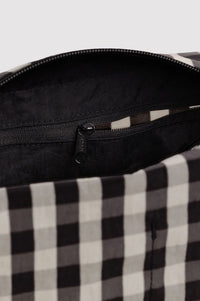 Baggu Black & Cream Gingham Dopp Kit - The Mercantile London