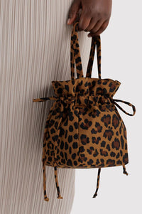 Baggu Leopard Drawstring Bag - The Mercantile London