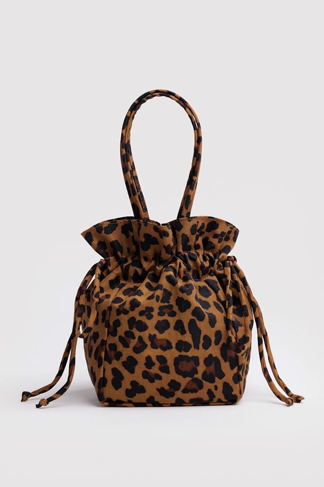 Baggu Leopard Drawstring Bag - The Mercantile London