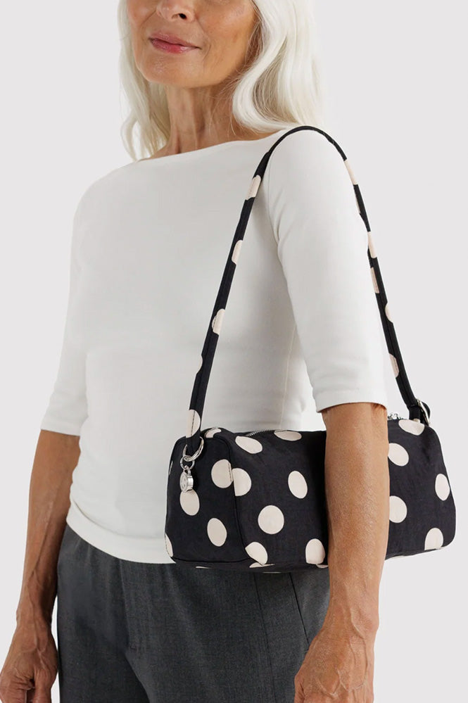 Baggu Black & Cream Polka Dot Loaf Bag - The Mercantile London