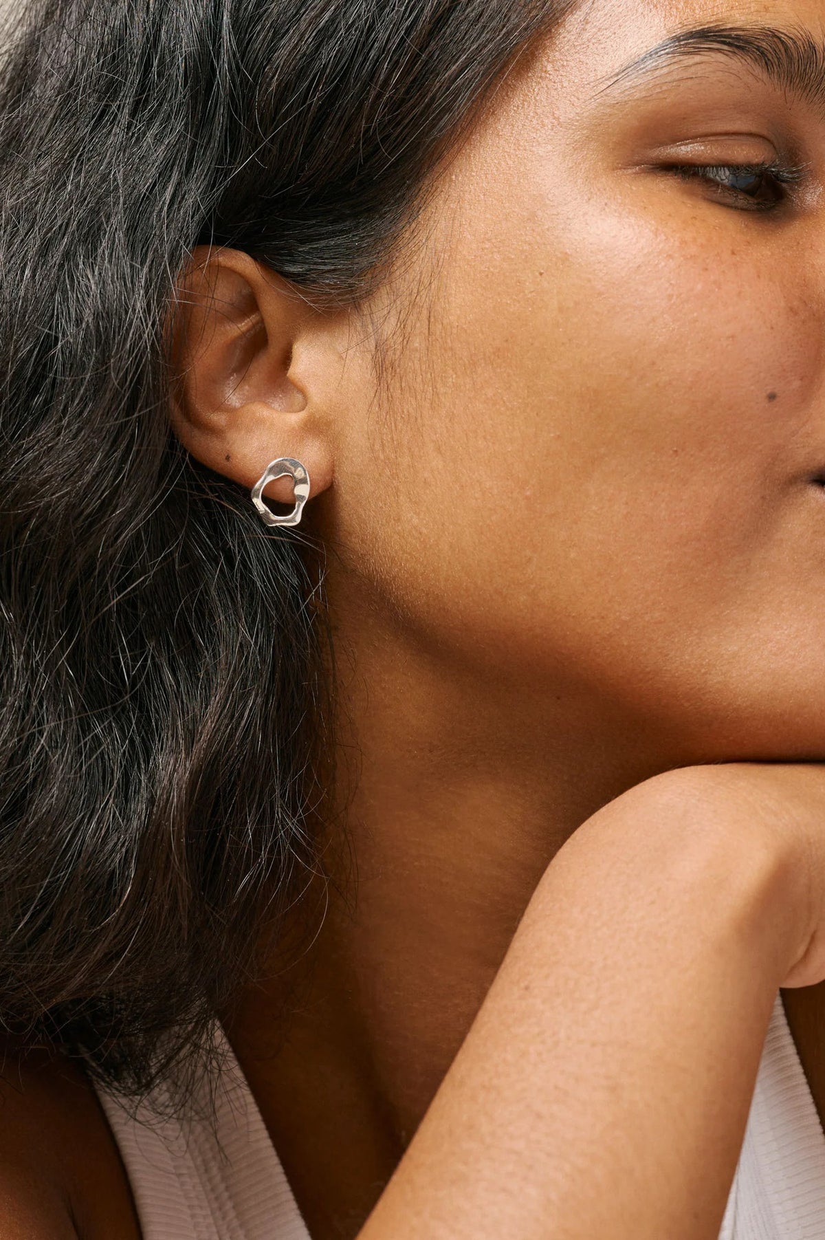 Enamel Copenhagen Daphne Silver Studs - The Mercantile London