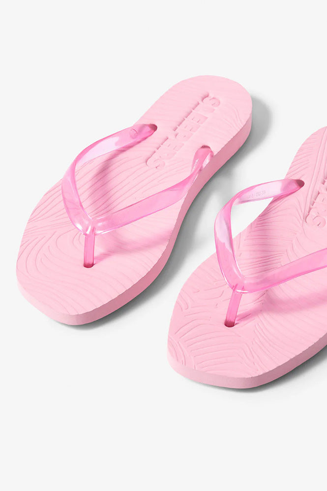 Sleepers Tapered Pink Platform Flip Flops