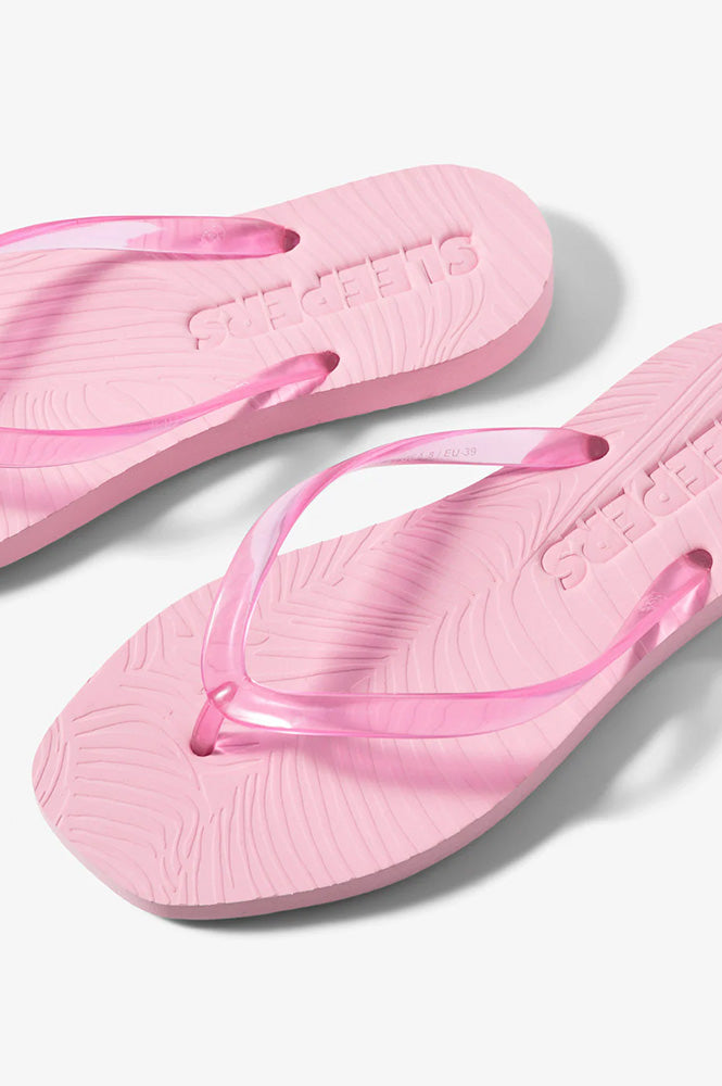 Sleepers Tapered Pink Platform Flip Flops